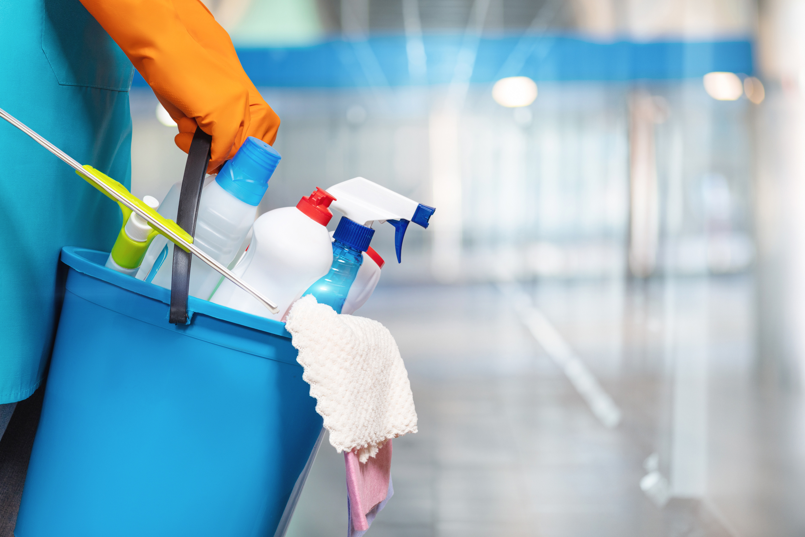 The concept of cleaning services.